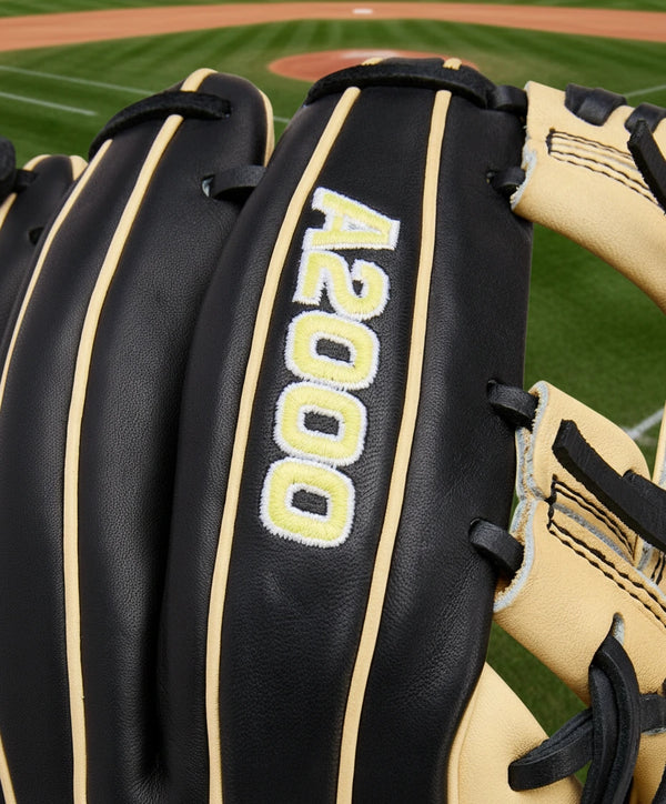 Close-up of the logo on the Wilson A2000® Classics Series 1786 11.5" Baseball Glove