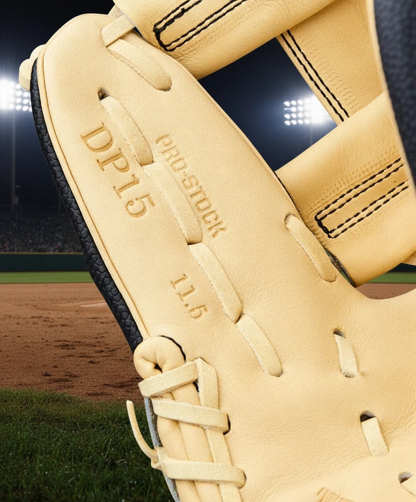 Close-up of the inside of the Wilson A2000® Classics Series DP15SS 11.5" Baseball Glove