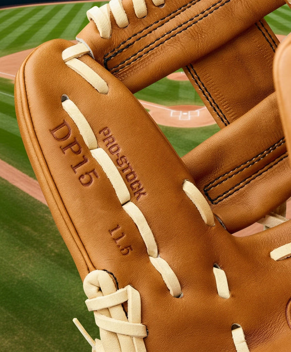Close-up of the inside of the Wilson A2000® Classics Series DP15 11.5" Baseball Glove