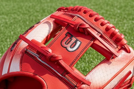 Close-up of the web on the Wilson Spring 2026 Zach Neto A2000® ZN9 GM 11.75" Baseball Glove