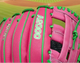 Close-up of the logo on the Wilson Spring 2026 Josè Ramírez A2000® JR11 GM 12" Baseball Glove