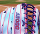 Close-up of the logo on the Wilson Spring 2026 A2000® OT7SS 12.75" Baseball Glove