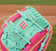 Close-up of the web on the Wilson Spring 2026 A2000® DP15SS 11.5" Baseball Glove