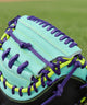 Close-up of the web on the Wilson Spring 2026 A2000® PF33SS 33" Baseball Catchers Mitt