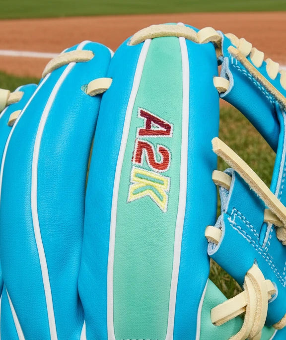 Close-up of the logo on the Wilson Spring 2026 A2K® 1786 11.5" Baseball Glove