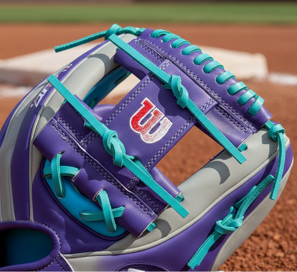 Close-up of the web on the Wilson Spring 2026 A2K® MB75 11.75" Baseball Glove