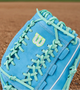 Close-up of the web on the Wilson Spring 2026 A2000® FPHG 12" Fastpitch Glove
