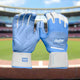 Rawlings Workhorse Compression Strap Batting Gloves - Columbia/White