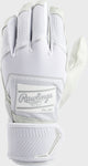 Rawlings Workhorse Compression Strap Batting Gloves - White