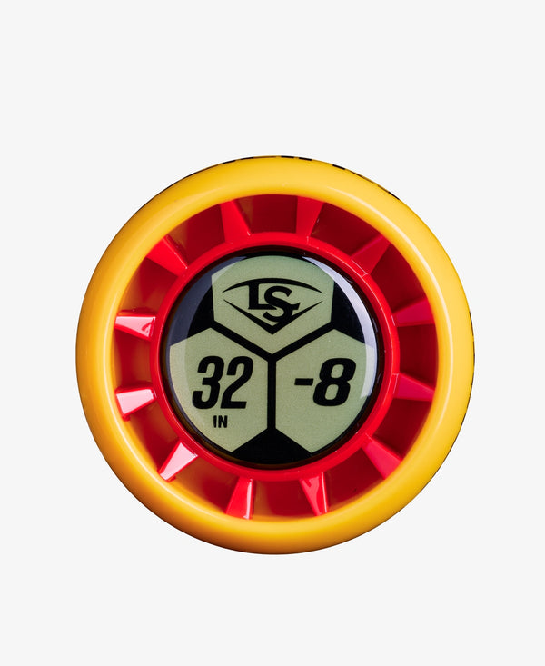 Close-up of the knob on the 2027 Louisville Slugger Supra™ TigerShark -8 USSSA Baseball Bat
