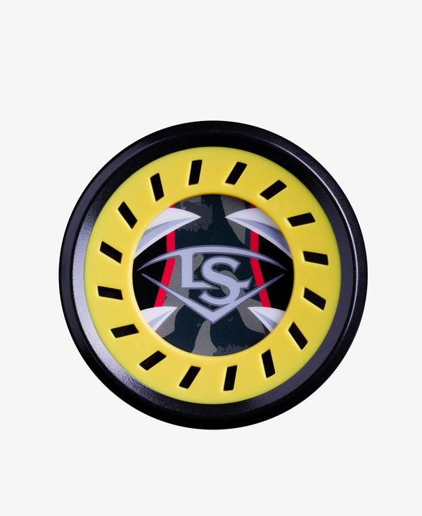 Close-up of the end cap on the 2027 Louisville Slugger Supra™ TigerShark -5 USSSA Baseball Bat