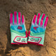 Easton Walk-Off Ethos Spring Break Youth Batting Gloves - Aqua/Pink