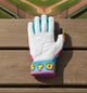 View of the palm of the Easton Walk-Off Ethos Spring Break Youth Batting Glove - Columbia/Pink