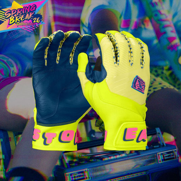 Easton Walk-Off Ethos Spring Break Youth Batting Gloves - Neon