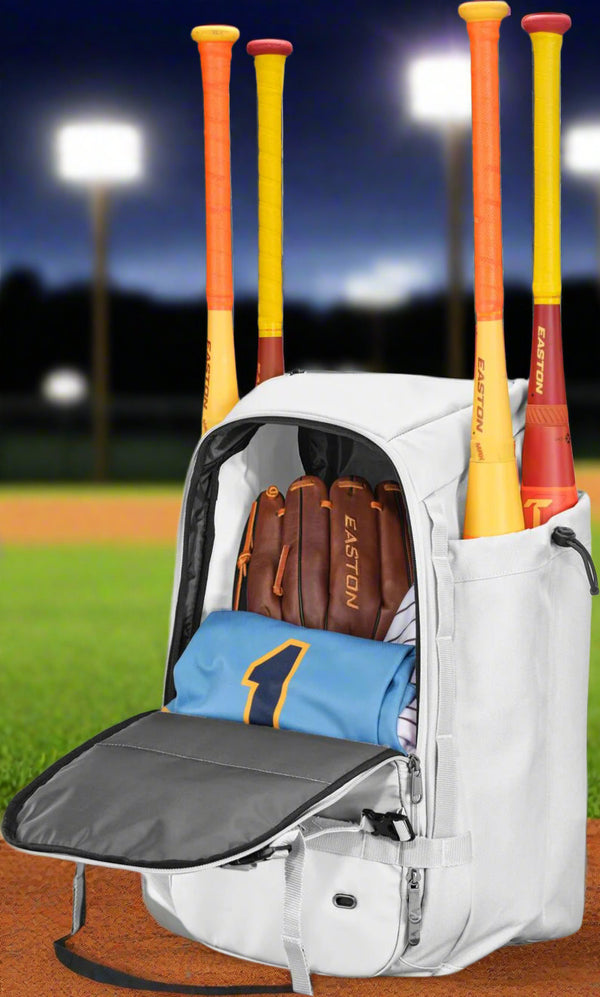 View showing the interior compartment on the Easton Walk-Off® Ethos Backpack