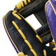 Close-up of the inside of the Wilson A1000™ Mamba 2.0 Special Make-up 1786 11.5" Baseball Glove