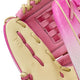 Close-up of the inside of the Wilson A1000™ Sunset P12 Special Make-up 12" Fastpitch Glove