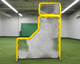 Bullet L-Screen with Overhead Protector (7' x 7') - Yellow