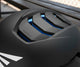 Close-up view of the ExoVent cooling vents on top of the Easton Z50 Matte Baseball Batting Helmet - Black