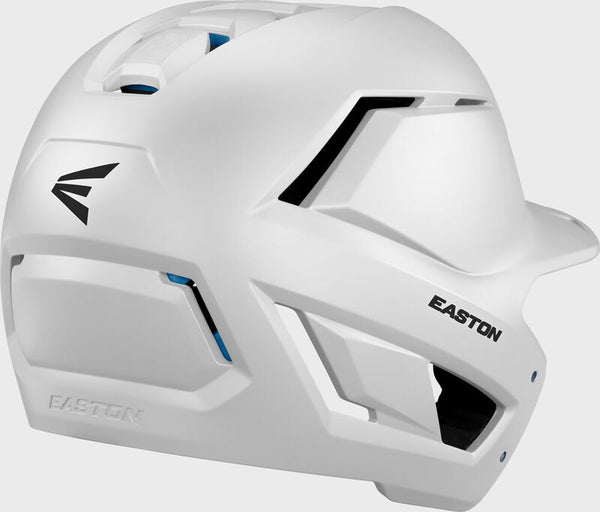 Rear view of the Easton Z50 Matte Baseball Batting Helmet - White