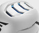 Close-up view of the air vents on the Easton Z50 Matte Baseball Batting Helmet - White