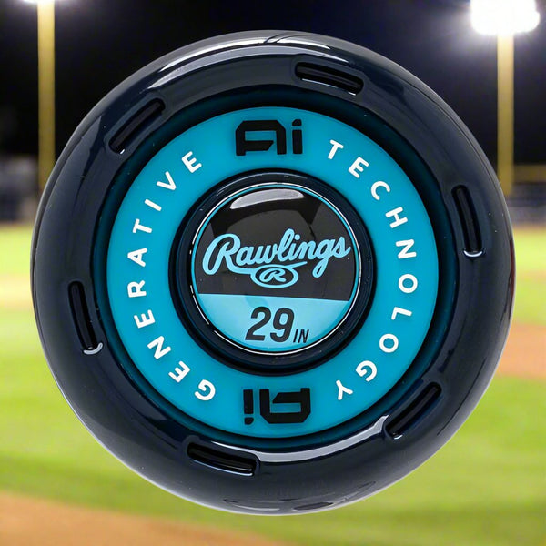 Close2025 Rawlings Clout AI™ -10 USA Baseball Bat-up of the knob on the 