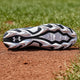 View of the sole of the Under Armour Leadoff Icon Low RM Jr. Youth Molded Cleat - Black