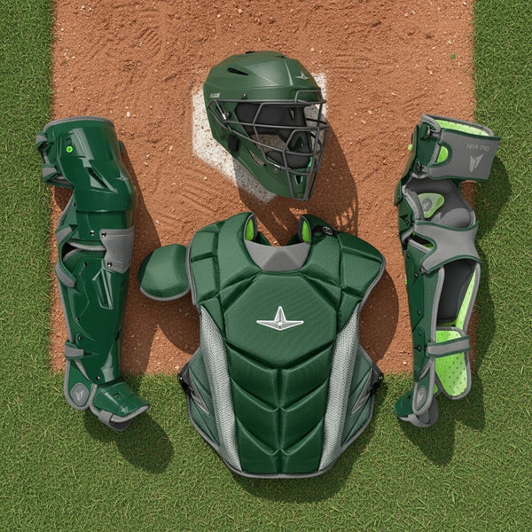 All Star MVP-Pro Series™ Youth Catching Kit - Dark Green/Graphite