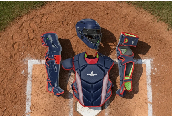 All Star MVP-Pro Series™ Youth Catching Kit - Navy/Red