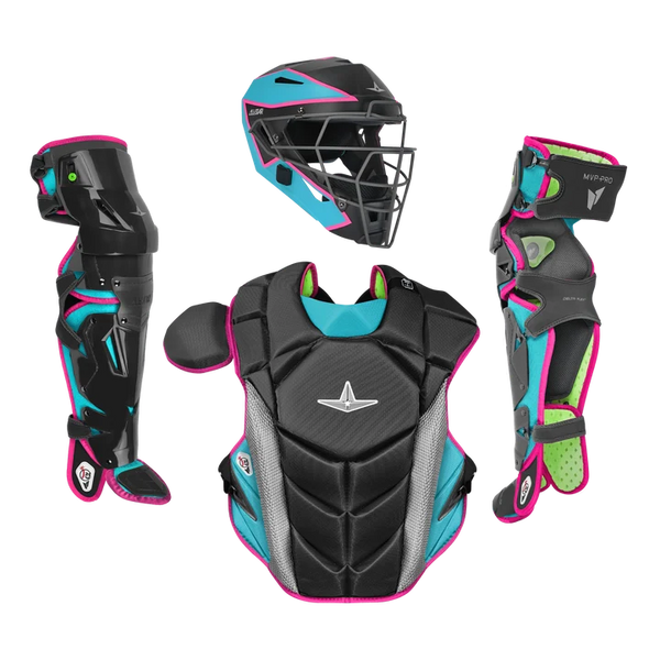 All Star MVP-Pro™ Short Fuse Series Baseball Catching Kit - Miami Nights