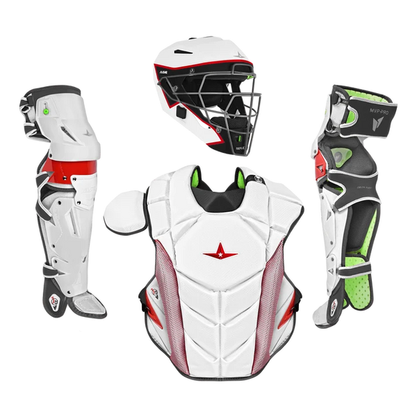 All Star MVP-Pro™ Short Fuse Series Baseball Catching Kit - Redline Enforcer