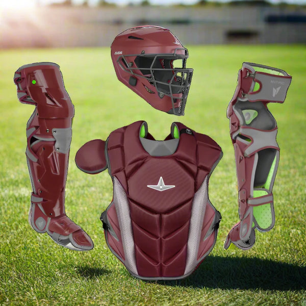 All Star MVP-Pro Series™ Adult Team Color Catching Kit - Maroon/Graphite