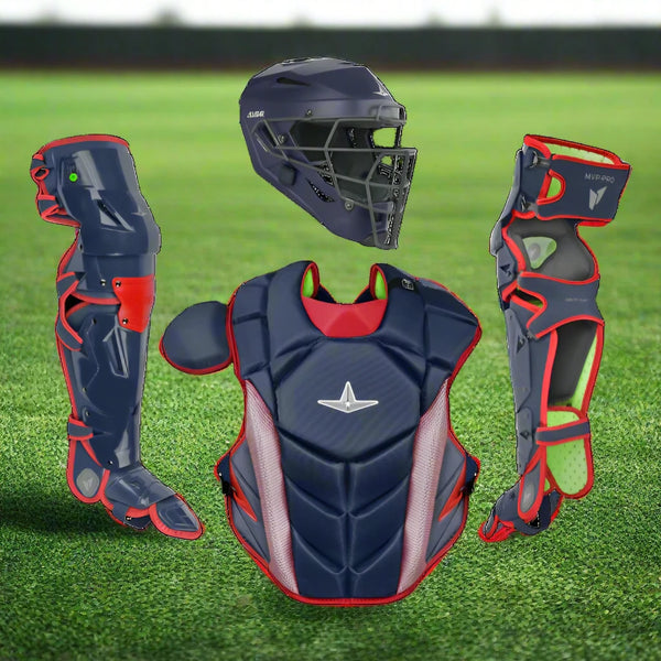 All Star MVP-Pro Series™ Adult Two Tone Catching Kit - Navy/Red