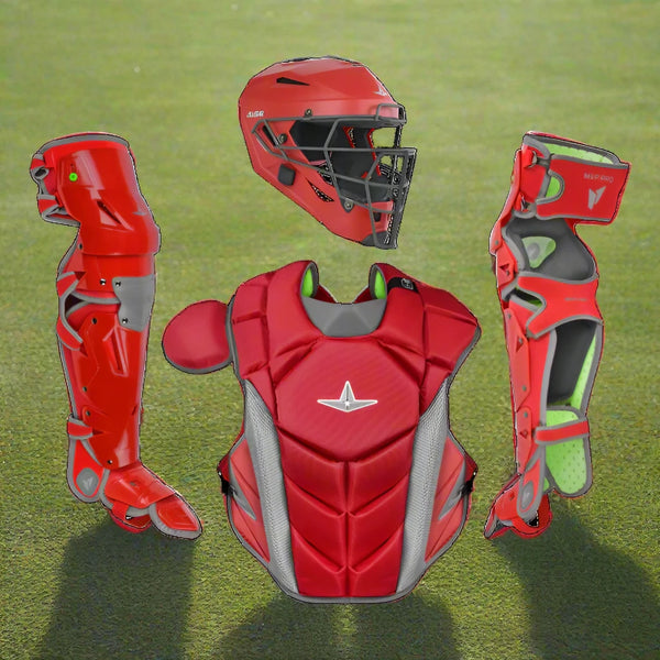 All Star MVP-Pro Series™ Adult Team Color Catching Kit - Red/Graphite