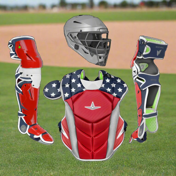 All Star MVP-Pro Series™ Adult Two Tone Catching Kit - USA