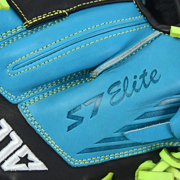 Close-up of the binding on the All Star S7-Elite® Pro Travel Fit 33" Youth Baseball Catchers Mitt - Urchin