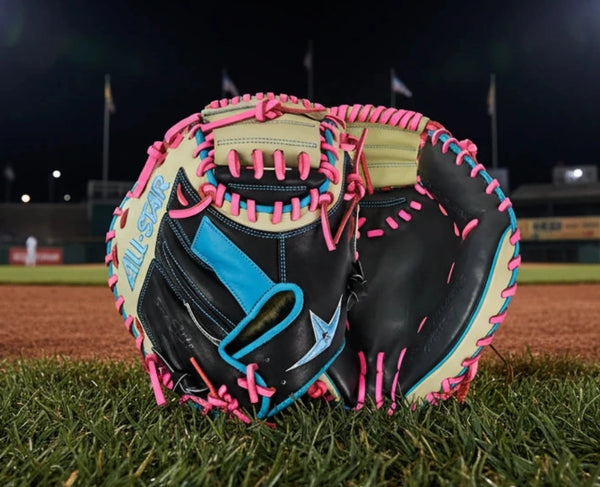 All Star S7-Elite® Pro Travel Fit 33" Youth Baseball Catchers Mitts - Miami Nights