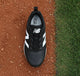 Top view of the New Balance Youth 4040 v8 Molded Cleat - Black/White