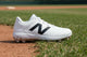 New Balance Youth 4040 v8 Molded Cleat - White/Black