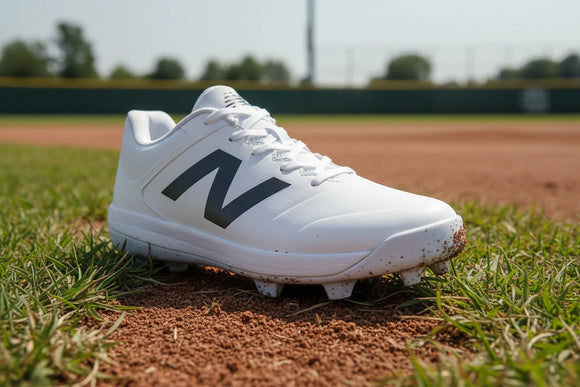 New Balance Youth 4040 v8 Molded Cleat - White/Black