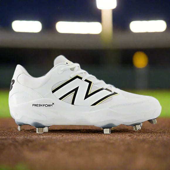 New Balance Fresh Foam X 3000 v7 Metal Cleat - White