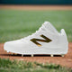 New Balance FuelCell Ohtani 1 Metal Cleat - White/Metallic Gold