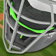Close-up view of the catchers helmet on the All Star MVP-Pro Series™ Youth Catching Kit