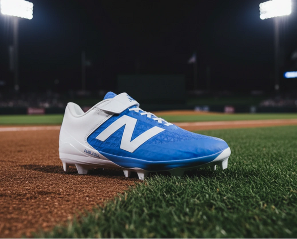 New Balance FuelCell 4040 v8 Molded Cleats - Columbia/White