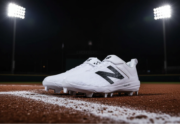 New Balance FuelCell 4040 v8 Molded Cleats - White/Black