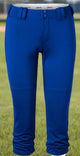 Intensity Women's Low Rise Belted Softball Pant - Royal