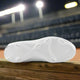 Bottom view of the New Balance Fresh Foam Velo v4 Molded Softball Cleat - White w/ Black