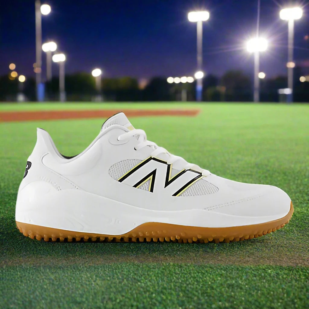 New Balance Fresh Foam 3000 v7 Men's Turf/Trainer - White with New Balance Fresh Foam 3000 v7 Men's Turf/Trainer - White with