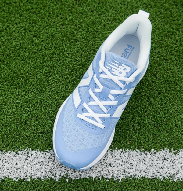 Top view of the New Balance FuelCell 4040 v8 Turf Trainer - Columbia/White