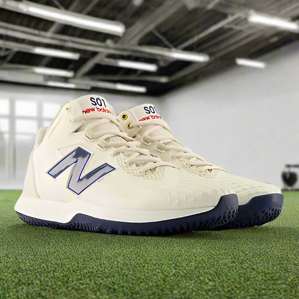 New Balance FuelCell Ohtani 1 Turf Shoe - Beige/Navy – TripleSSports New Balance FuelCell Ohtani 1 Turf Shoe - Beige/Navy – TripleSSports